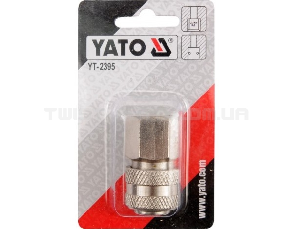 Швидкодійство. муфта з внут. різьбленням 1/2" YATO YT-2395 Швидкодійство. муфта з внут. різьбленням 1/2" YATO YT-2395