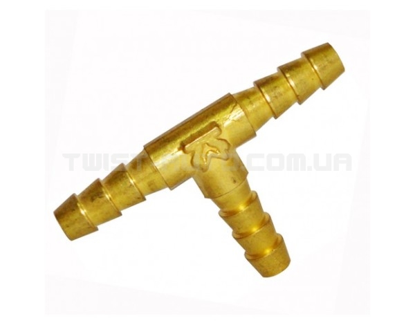 Трійник латунний ялинка 1/4" 6 мм Sumake TH P-35-1