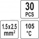 З"єднувач термозбіжний з оловом для дроту (1.5-2.5 мм²) 30шт. YATO YT-81442