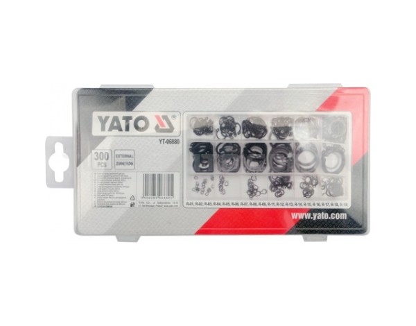 Кольца стопорные внешние 300шт YATO YT-06880 - YT-06880