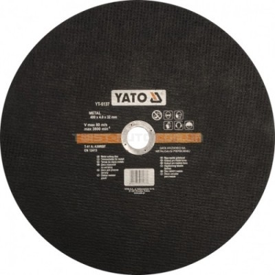 Коло відрізне по металу 400х4,0х32мм YATO YT-6137