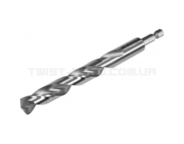 Свердло для нержавіючої легованої сталі HSS6542, Ø=12мм, HEX-1/4", l=151/101мм, для нержав., конструкт., лег.