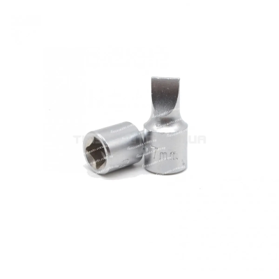 Головка-бита 1/4"цельная шлицевая (SL) 7 мм, L=28 мм FORCE  32307 