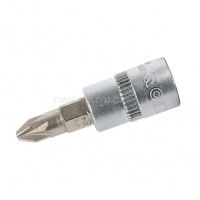 Головка зі вставкою 1/4" PZ2, L=37 мм YATO YT-04418 Головка зі вставкою 1/4" PZ2, L=37 мм YATO YT-04418