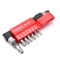 Набір біт 1/4" Torx з отвором 8 пр. FORCE 2081