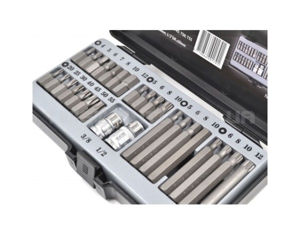 Набір біт 3/8" та 1/2" 6-гр., Torx, Spline 28 пр. FORCE 4283