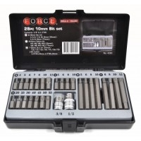 Набір біт 3/8" та 1/2" 6-гр., Torx, Spline 28 пр. FORCE 4283