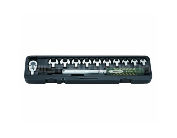 Ключ динамометричний 1/2", 10-60 Nm зі змінними насадками ріжкового типу 13 пр. FORCE 64714