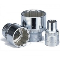 Головка 1/4" дванадцятигранна 9 мм, L=25 мм FORCE 52909 Головка 1/4" дванадцятигранна 9 мм, L=25 мм FORCE 52909
