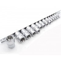 Набор головок 1/4", 3/8" и 1/2"  Е-профиль (Torx) 14 пр. (E4-E24)  FORCE 4158