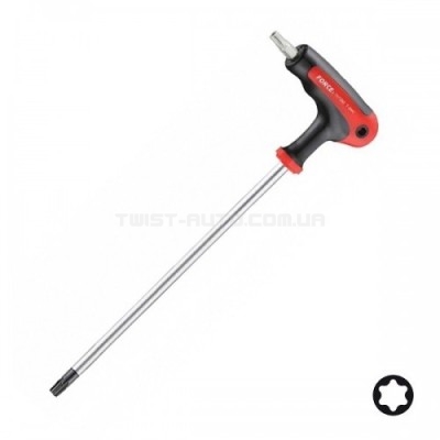 Ключ Torx Т25хH25 з отвором Г-подібна ручка L=68/133 - 76725G F