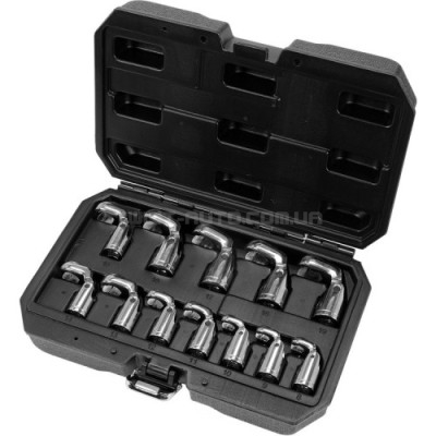 Набір розрізних ключів шарнірних 8-19 мм під квадрат 3/8", 12 од. YT-38550 YATO - YT-38550