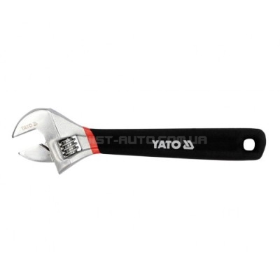 Ключ розвідний з гумовою ручкою, довжина: 150мм YATO YT-21650
