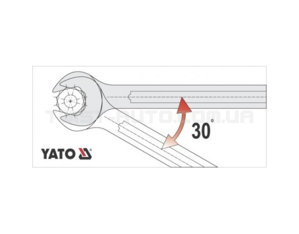 Ключ ріжковий, розмір: 18х19 мм YATO YT-0373