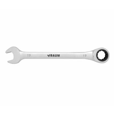 Ключ рожково-накидной 11 мм (с трещоткой) BAUM 55-11 - 55-11