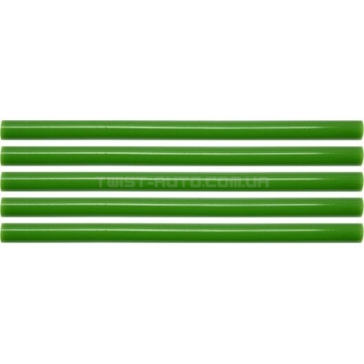 Стрижні для термопістолета зелені 11.2х200мм (5шт) Yato YT-82436