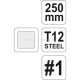 Напильник по металлу квадратный, длина: 250мм #1 - YT-6224
