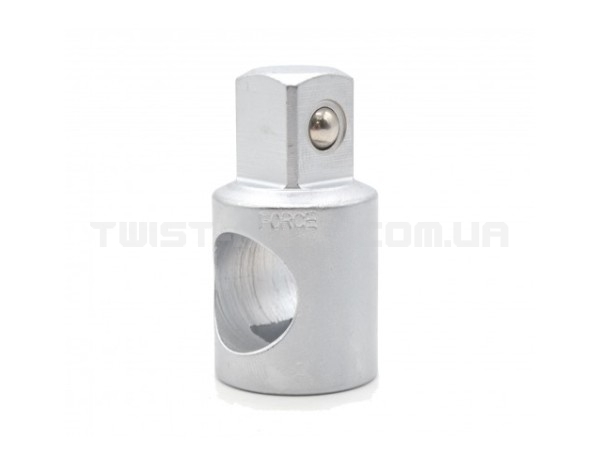 Адаптер з отвором 1/2" (Тато) x 3/8" (Мама) L=46 мм FORCE 80634