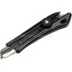 Нож YATO с выдвижным лезвием, отломными сегментами: M=18 мм; металлическая направляющая, пластиковый корпус YT-75124