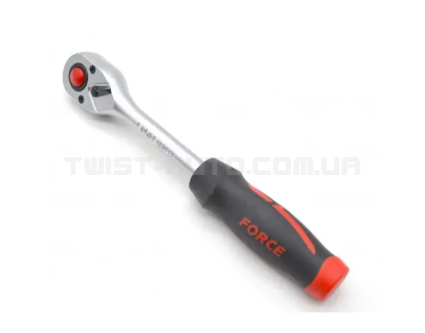 Тріскачка 1/2" з гумовою ручкою (72 зуб.) L=265 мм FORCE 80248
