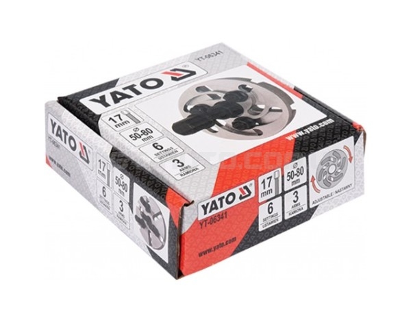 Знімач шківів універсальний d50-80мм YATO YT-06341 Знімач шківів універсальний d50-80мм YATO YT-06341