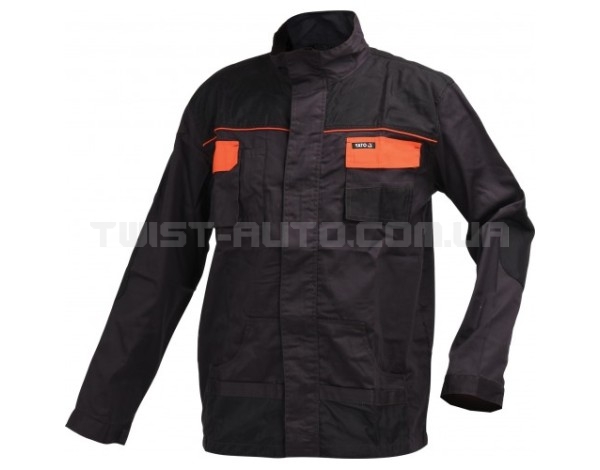 Куртка робоча YATO, розмір S; 65% - поліестер, 35% - бавовна