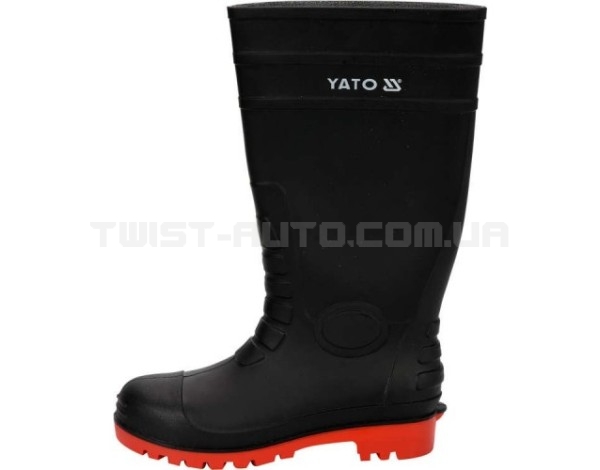 Робочі чоботи із ПВХ (розмір 42) з металевим носком, серія PORTLAND S5 YATO YT-80884