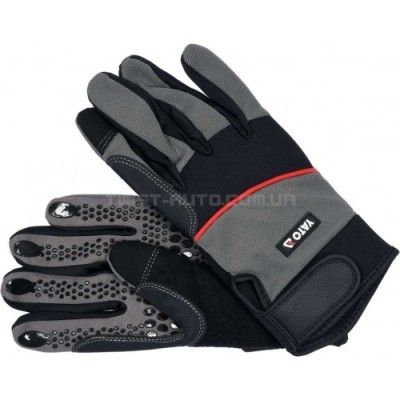 Робочі рукавички із застібкою із синтетичної шкіри "SPANDEX" (розмір 10 (XXL)) YATO YT-74666