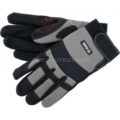Робочі рукавички на липучці із синтетичної шкіри "SPANDEX" (розмір 8(L)) YATO YT-746628