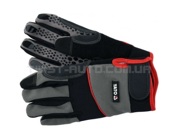 Робочі рукавички із синтетичної шкіри "SPANDEX" (розмір 9 (XL)) YATO YT-74665