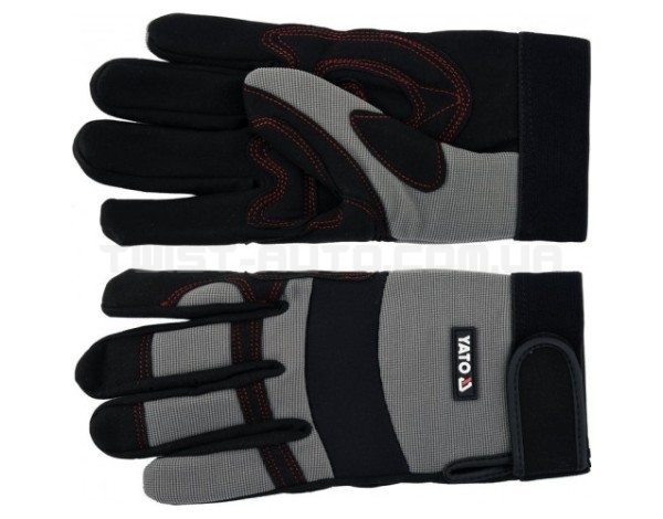 Робочі рукавички на липучці із синтетичної шкіри "SPANDEX" (розмір 8(L)) YATO YT-746628