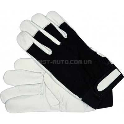 Перчатки рабочие кожаные + трикотаж (размер-9(XL) ) YATO YT-746391 - YT-746391
