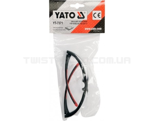Очки защитные открытого типа, белые YATO YT-7371 - YT-7371