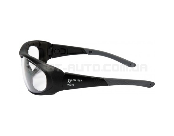 Захисні окуляри YATO прозорі з регульованим еластичним ремінцем YT-73766