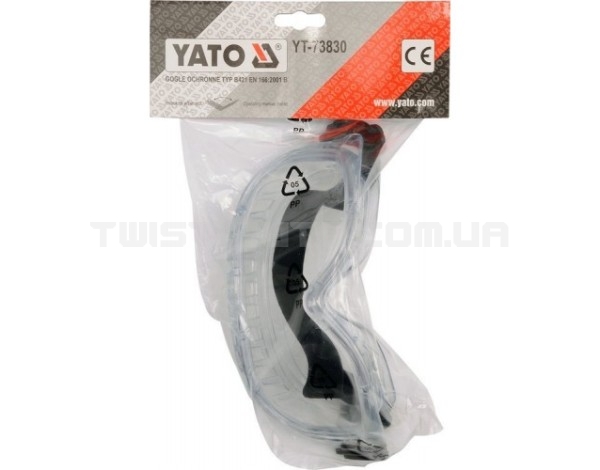 Очки защитные закрытого типа, прозрачные YATO YT-73830 - YT-73830