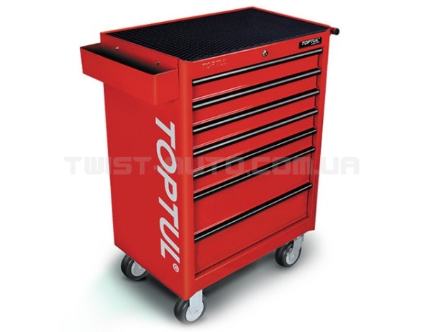 Візок для інструментів на колесах TOPTUL 7 секцій (червоний) TCAA0702