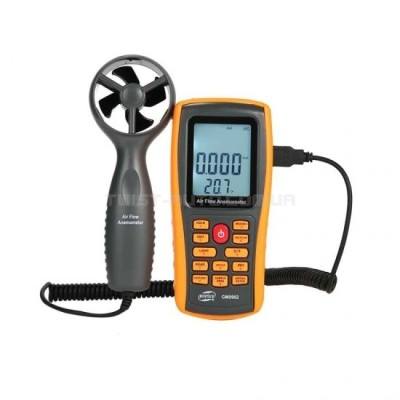 Анемометр-термометр USB 0,3-45м/с, 0-45 ° C BENETECH GM8902