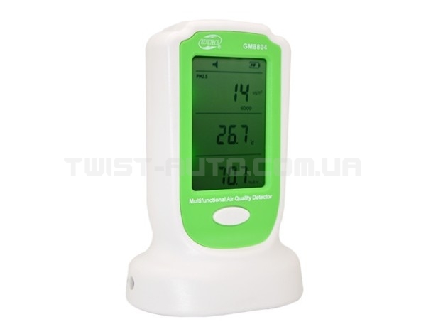 Аналізатор повітря (PM2,5; PM10, HCHO, 0-50 ° C) BENETECH GM8804