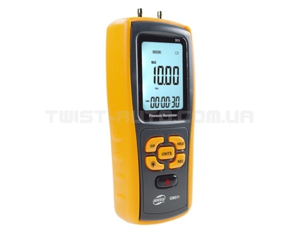 Дифференциальный микроманометр USB, ±10 кПа BENETECH GM511