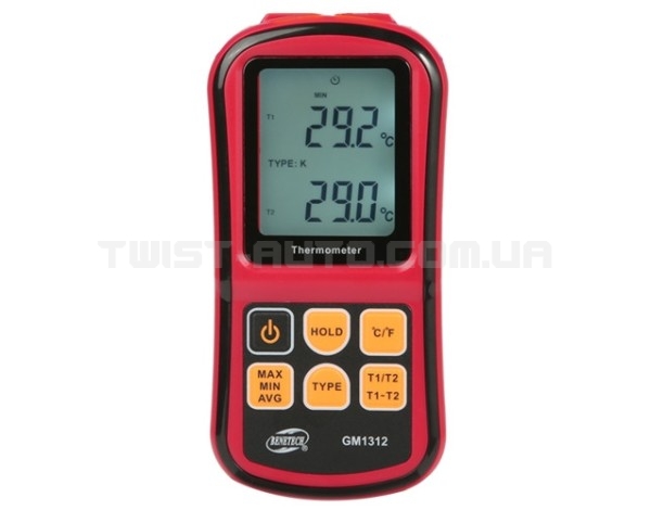 Термометр цифровий двоканальний -250-1767 ° C BENETECH GM1312