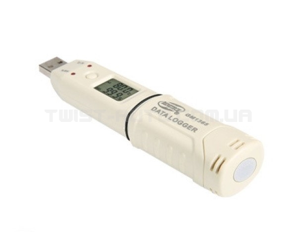 Регистратор влажности и температуры (даталоггер) USB, 0-100%, -30-80°C BENETECH GM1365
