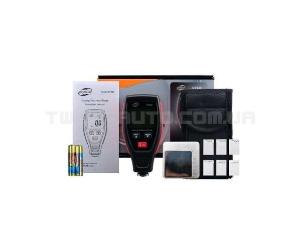 Товщиномір професійний електронний LCD-дисплей Fe/nFe, 0-1800мкм BENETECH GT235