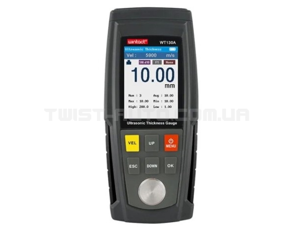 Цифровой ультразвуковой толщиномер 1-300мм WINTACT WT130A