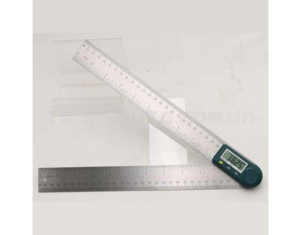 Кутомір (прилад для вимірювання кутів) електронний з лінійкою 300 мм PROTESTER 5423-300