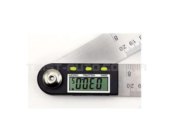 Складана лінійка для вимірювання кутів (кутомір електронний) 200 мм PROTESTER 5422-200