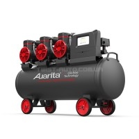 Компрессор безмасляный поршневой 100л, 3*1,45 кВт, 220 В AUARITA 2-1450X3F100-220 Компрессор безмасляный поршневой 100л, 3*1,45 кВт, 220 В AUARITA 2-1450X3F100-220