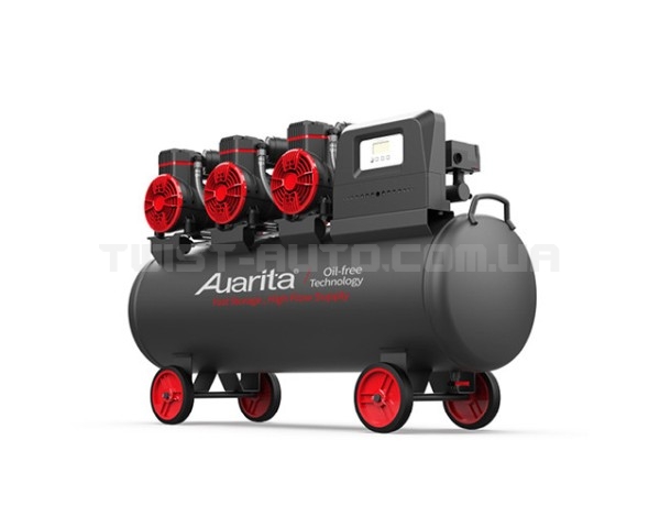 Компрессор безмасляный поршневой 100л, 3*1,45 кВт, 220 В AUARITA 2-1450X3F100-220