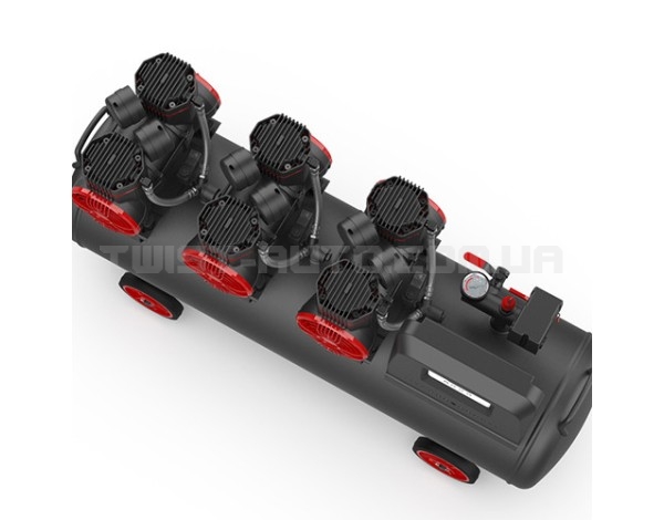 Компрессор безмасляный поршневой 100л, 3*1,45 кВт, 220 В AUARITA 2-1450X3F100-220 Компрессор безмасляный поршневой 100л, 3*1,45 кВт, 220 В AUARITA 2-1450X3F100-220