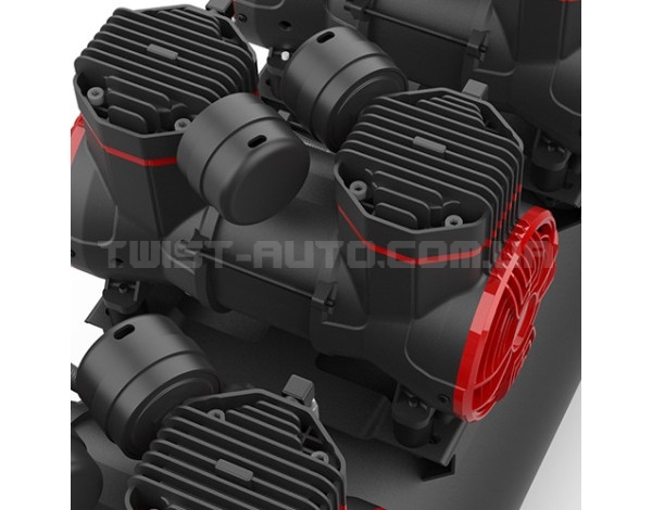 Компрессор безмасляный поршневой 100л, 3*1,45 кВт, 220 В AUARITA 2-1450X3F100-220 Компрессор безмасляный поршневой 100л, 3*1,45 кВт, 220 В AUARITA 2-1450X3F100-220