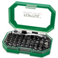 Набір біти + тріскачка TOPTUL 1/4" 35од. GACW3504